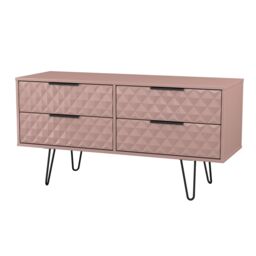 Anzio Matt Kobe Pink 4 Drawer Bed Box (H)574mm (W)1130mm (D)395mm - thumbnail 3