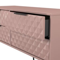 Anzio Matt Kobe Pink 4 Drawer Bed Box (H)574mm (W)1130mm (D)395mm - thumbnail 5