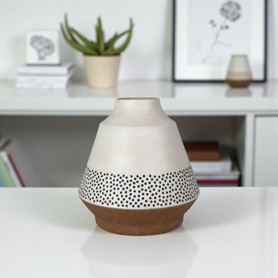 Earthy Bamboo Skandi Dotty Vase - image 1