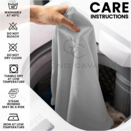 Gc Gaveno Cavailia Plain Single Bed Flannelette Sheet Set Grey Thermal Soft Sheets Full Set - Fitted Sheet +Flat Sheet +Pillowcase - thumbnail 4