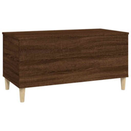 Berkfield Durable Coffee Table Brown Oak 90X44.5X45 Cm Engineered Wood - thumbnail 6