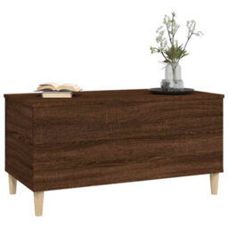 Berkfield Durable Coffee Table Brown Oak 90X44.5X45 Cm Engineered Wood - thumbnail 4