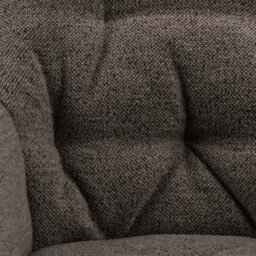 Wyld Haus Buttonfern Set Of 2 Taupe Bouclé Tufted Dining Chairs With Armrests And Black Steel Legs - thumbnail 7