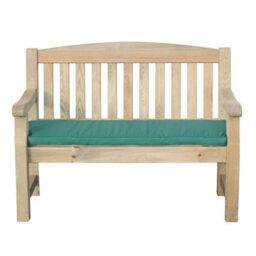 Zest Emily Bench 2 Seater (4Ft) Seat Pad - Green - thumbnail 1