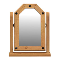 Mercers Furniture Corona Mirror Single Dressing Table Adjustable Solid Wood Mexican Pine Wooden - thumbnail 2
