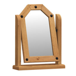 Mercers Furniture Corona Mirror Single Dressing Table Adjustable Solid Wood Mexican Pine Wooden - thumbnail 3