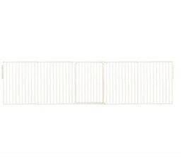 Safetots Premium Extra Tall Room Divider, Up To 370Cm Wide, White, 105Cm Tall, Multi Panel Barrier For Baby And Toddler - thumbnail 1