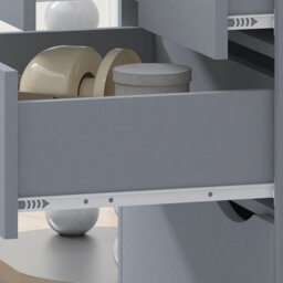 Afn Home 2+2 Drawer Chest Of Drawers With Legs, Grey Matt - thumbnail 8