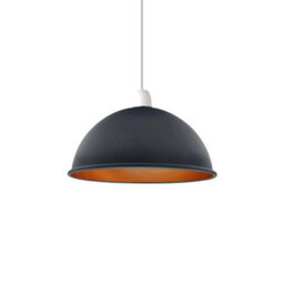 Black Gold Inner Lamp Shade For Ceiling Light Modern Pendant Light Fitting, 21Cm Light Shade For Kitchen Easy Fit Home Décor