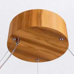 Luminosa Lighting Elstead Angular Integrated Led Pendant Ceiling Light Teak - thumbnail 4
