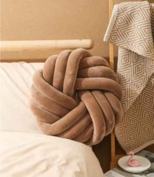 Round Knot Cushion, Handmade Decorative Throw Pillow - thumbnail 1