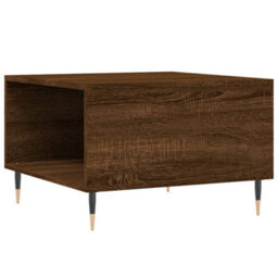 Berkfield Coffee Table Brown Oak 55X55X36.5 Cm Engineered Wood - thumbnail 8