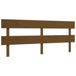 Berkfield Bed Frame With Headboard Honey Brown 200X200 Cm Solid Wood - thumbnail 8
