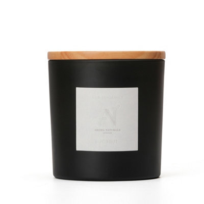 Aroma Naturals Frosted Decadence Glass Candle - Coconut Scent - image 1