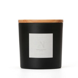 Aroma Naturals Frosted Decadence Glass Candle - Coconut Scent