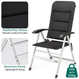 Trail Outdoor Leisure Reclining Folding Luxury Padded Camping Chair - thumbnail 4