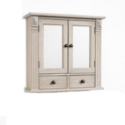 Melody Maison Wooden Mirrored Bathroom Cabinet - thumbnail 6