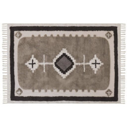 Beliani Rug Geyve Beige 160 X 230 Cm Cotton - thumbnail 4