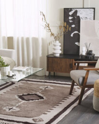 Beliani Rug Geyve Beige 160 X 230 Cm Cotton - thumbnail 2