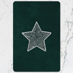 Benjamin Tate Design Star Pattern Placemat And Coaster Set With Wood Base Limited Edition Designer Artwork - thumbnail 2