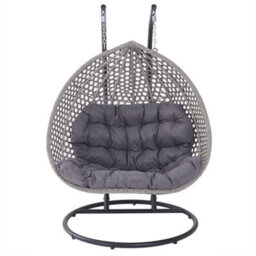 Oakley Double Swing Egg Pod Chair - Dark Grey - thumbnail 7