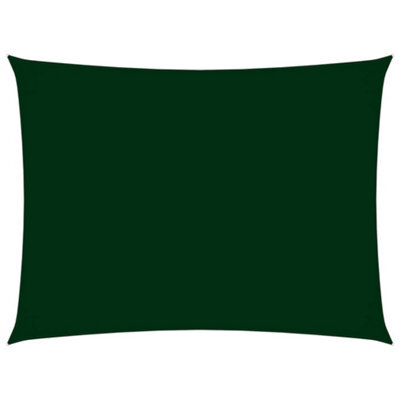 Berkfield Sunshade Sail Oxford Fabric Rectangular 2.5X4.5 M Dark Green - image 1