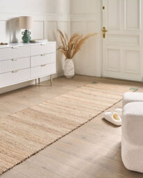Beliani Rug Amravati Beige/ Green 80 X 300 Cm Jute - thumbnail 2