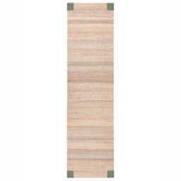Beliani Rug Amravati Beige/ Green 80 X 300 Cm Jute - thumbnail 4