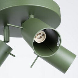 Luminosa Lighting Luminosa Ring Modern Ceiling Spotlight Cluster 3 Light Olive Green - thumbnail 5