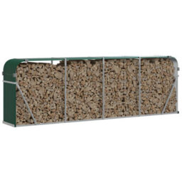 Walplus Log Holder Green 300X45X100 Cm Galvanised Steel - thumbnail 3