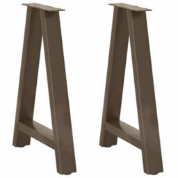 Berkfield Dining Table Legs A-Shaped 2 Pcs 50X(72-73) Cm Steel - thumbnail 1