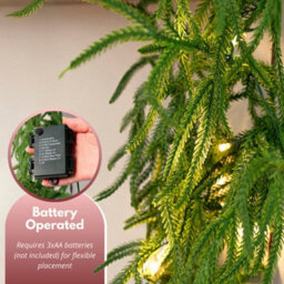 Marco Paul 9Ft Artificial Led Natural Pine Garland - thumbnail 7