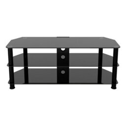 "Avf Classic 1.25M Glass Corner Tv Stand With Cable Management For Tvs Up To 60"" - Black" - thumbnail 2