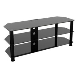 "Avf Classic 1.25M Glass Corner Tv Stand With Cable Management For Tvs Up To 60"" - Black"