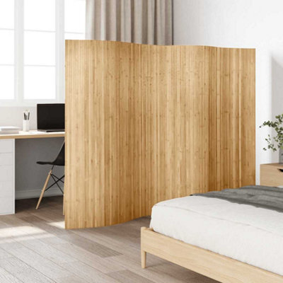 Walplus Natural Bamboo Room Divider 250X165 Cm Privacy Screen Partition - image 1