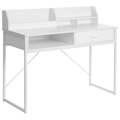 Beliani Home Office Desk Zyra White 110 Cm 50 Cm - image 1