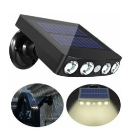 Solar Pir Motion Sensor Wall Light Outdoor Garden Security Ip65 - thumbnail 1