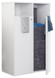 Vcm Bathroom Furniture High Cabinet Dreso White H. 110 X W. 80 X D. 39 Cm