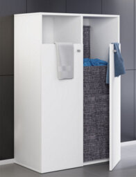 Vcm Bathroom Furniture High Cabinet Dreso White H. 110 X W. 80 X D. 39 Cm - thumbnail 2