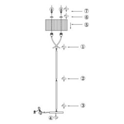 Pagazzi Lighting Pagazzi Justina Antique Brass Floor Lamp - thumbnail 7