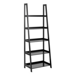 Wyld Haus Florence Black 5-Shelf Step Ladder Bookcase By - thumbnail 3