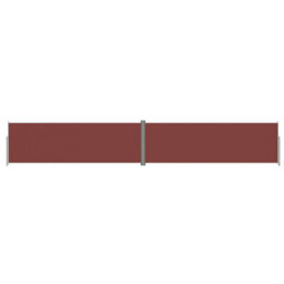 Berkfield Retractable Side Awning Brown 200X1200 Cm - thumbnail 2