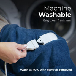 Abode Electric Blanket Blue Heated Throw Microfleece With 9 Heat Settings Aht1001Blu - thumbnail 4