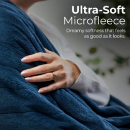 Abode Electric Blanket Blue Heated Throw Microfleece With 9 Heat Settings Aht1001Blu - thumbnail 6
