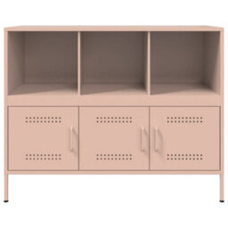 Berkfield Sideboard Pink 100.5X39X79 Cm Steel - thumbnail 6