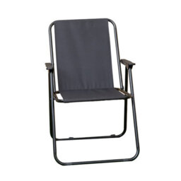 Samuel Alexander 4 Pack Of Black Lightweight Foldable Canvas Chair With Plastic Armrests - thumbnail 9