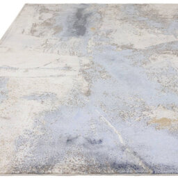 Underfoot Abstract Rug Blue Beige Modern Large Small High Low Pile Living Room Bedroom - thumbnail 3