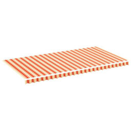 Berkfield Replacement Fabric For Awning Yellow And Orange 6X3 M - thumbnail 2