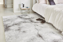 Luxurious Cream Grey Abstract Modern Rug For Dining Room-200Cm X 290Cm - thumbnail 1