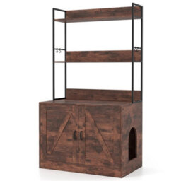 Industrial Storage Cabinet Cat Furniture W/4 Hooks - thumbnail 1